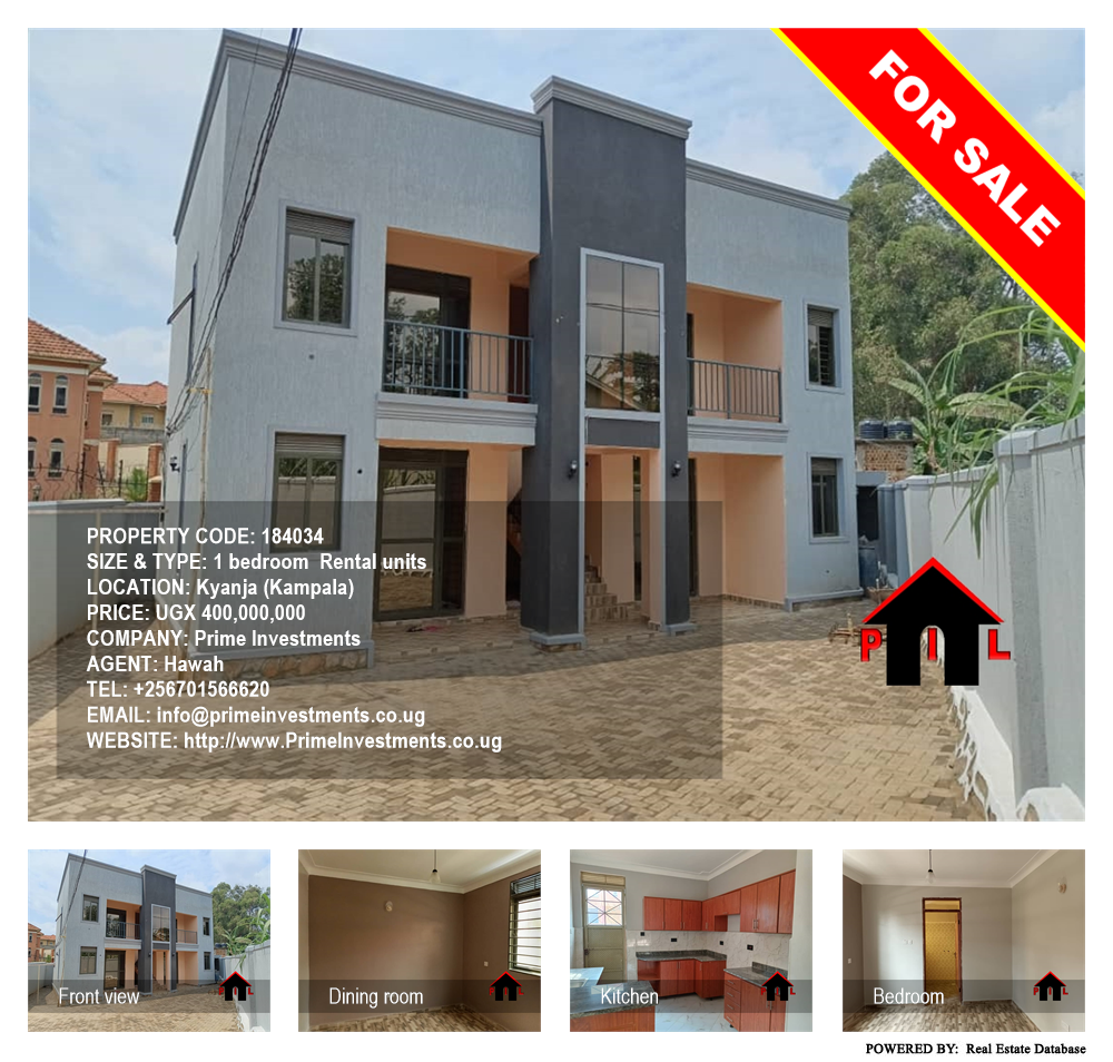 1 bedroom Rental units  for sale in Kyanja Kampala Uganda, code: 184034