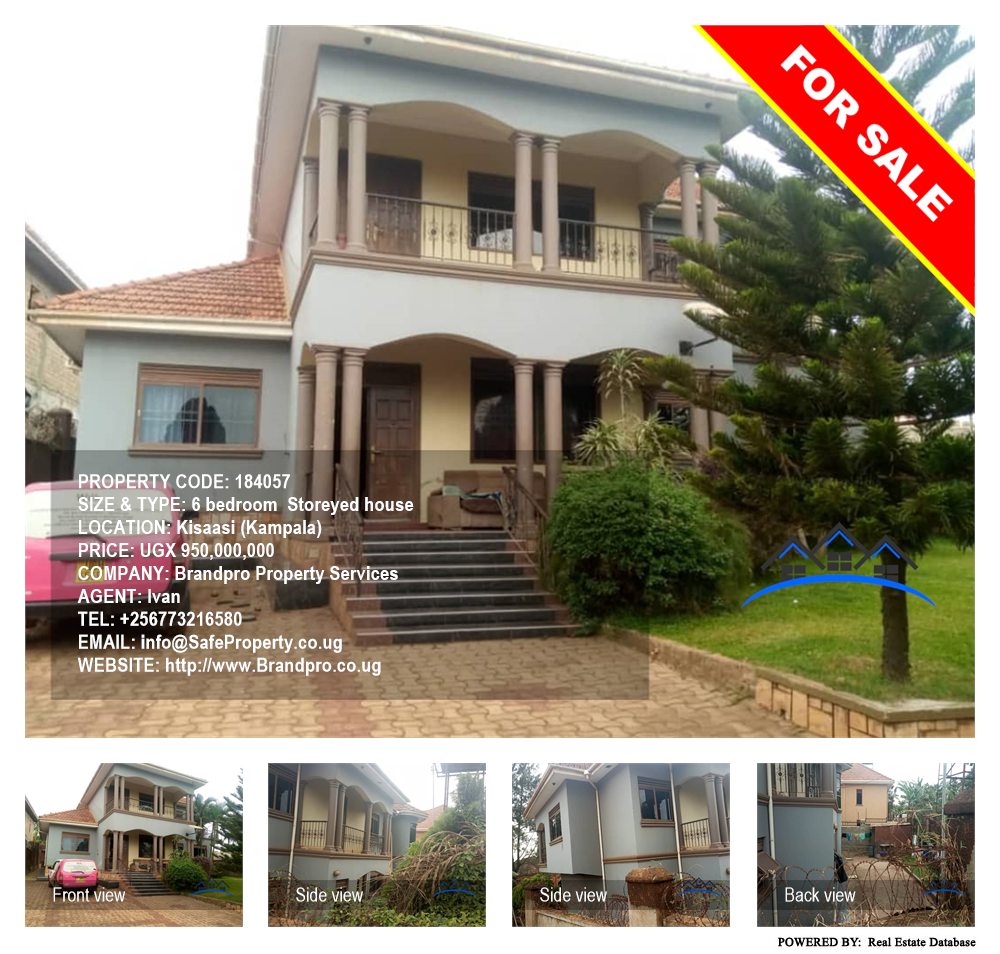 6 bedroom Storeyed house  for sale in Kisaasi Kampala Uganda, code: 184057