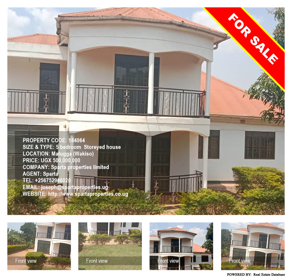 5 bedroom Storeyed house  for sale in Matugga Wakiso Uganda, code: 184064