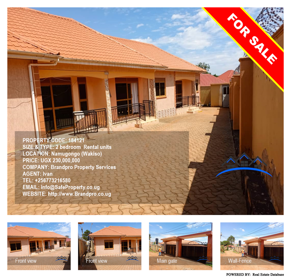 2 bedroom Rental units  for sale in Namugongo Wakiso Uganda, code: 184121