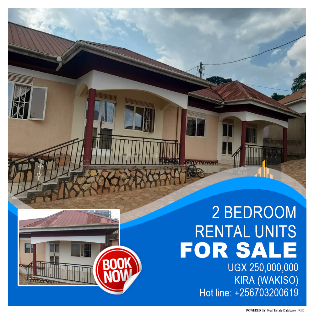 2 bedroom Rental units  for sale in Kira Wakiso Uganda, code: 184124