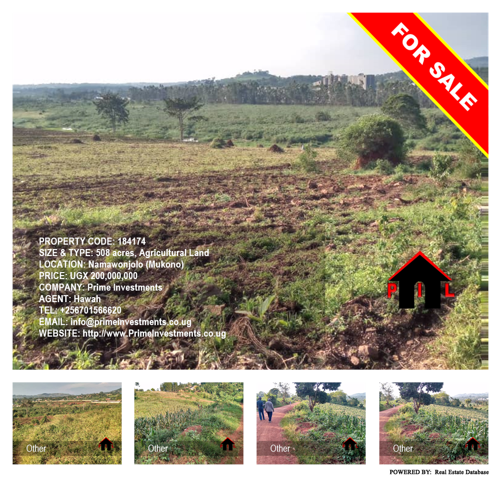 Agricultural Land  for sale in Namawonjolo Mukono Uganda, code: 184174