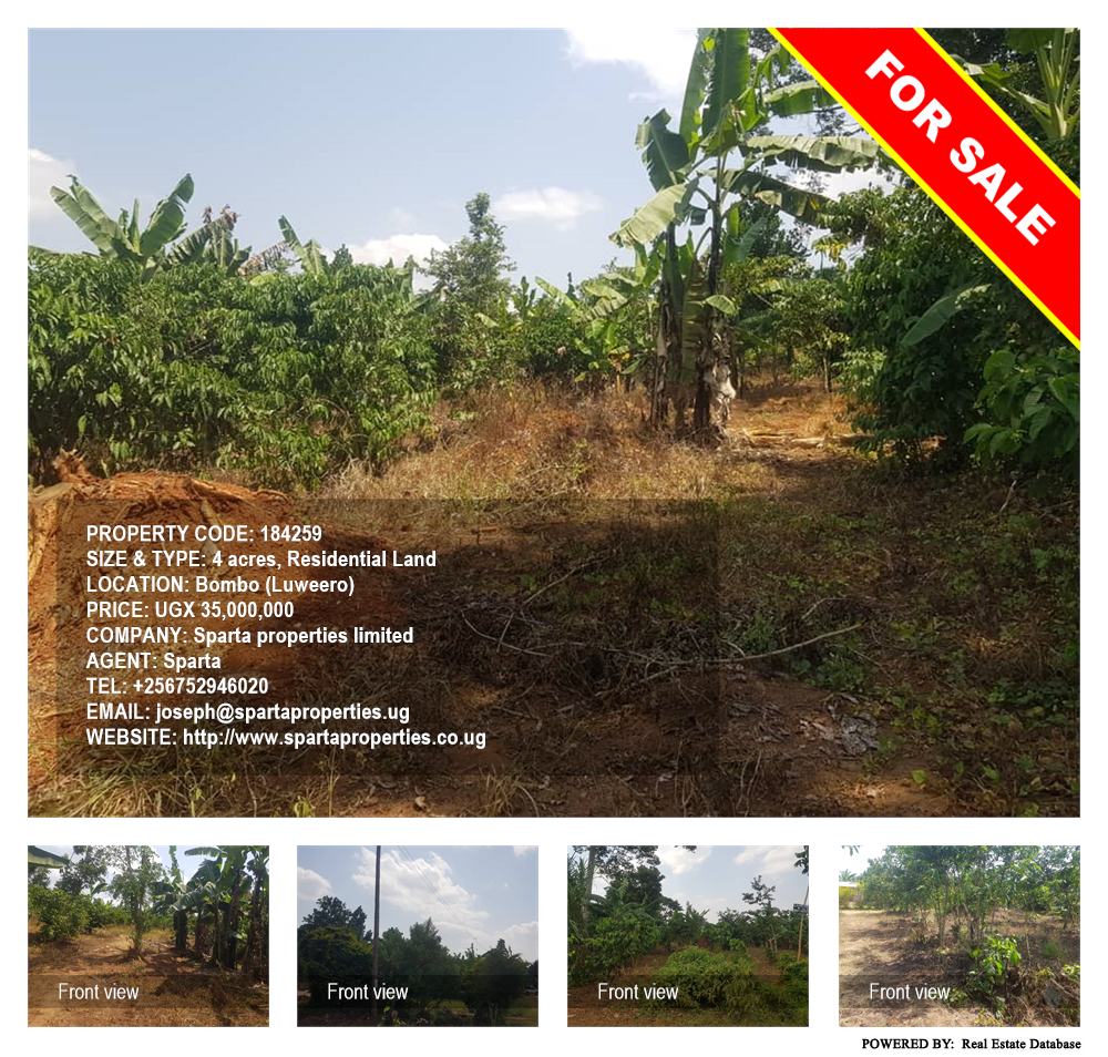 Residential Land  for sale in Bombo Luweero Uganda, code: 184259