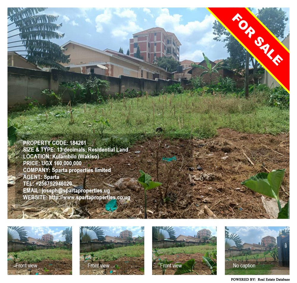 Residential Land  for sale in Kulambilo Wakiso Uganda, code: 184261