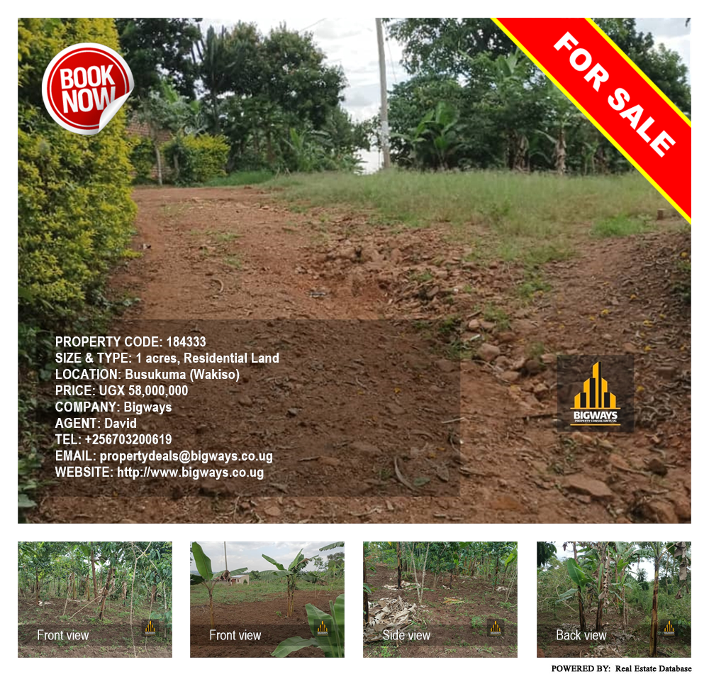 Residential Land  for sale in Busukuma Wakiso Uganda, code: 184333