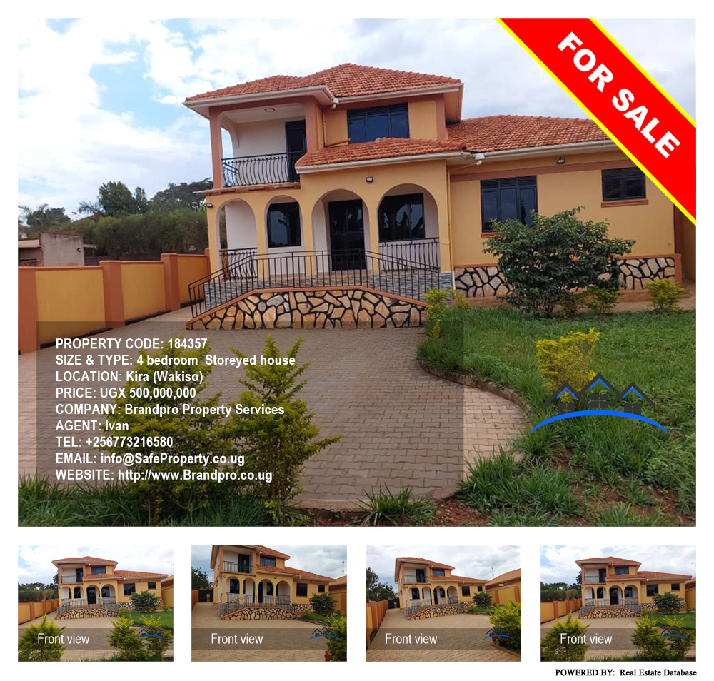 4 bedroom Storeyed house  for sale in Kira Wakiso Uganda, code: 184357