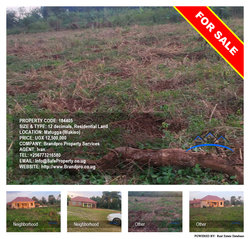 Residential Land  for sale in Matugga Wakiso Uganda, code: 184405
