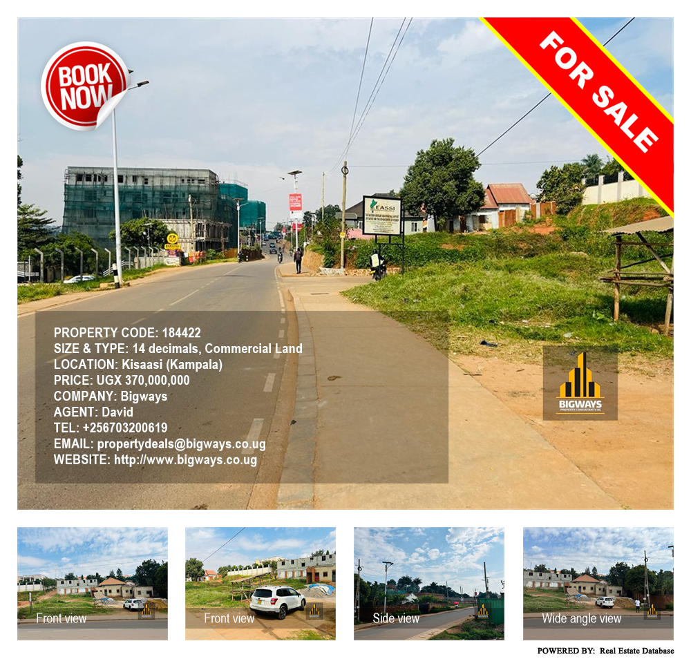 Commercial Land  for sale in Kisaasi Kampala Uganda, code: 184422