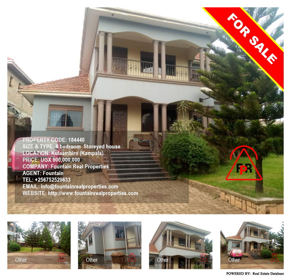 6 bedroom Storeyed house  for sale in Kulambilo Kampala Uganda, code: 184440