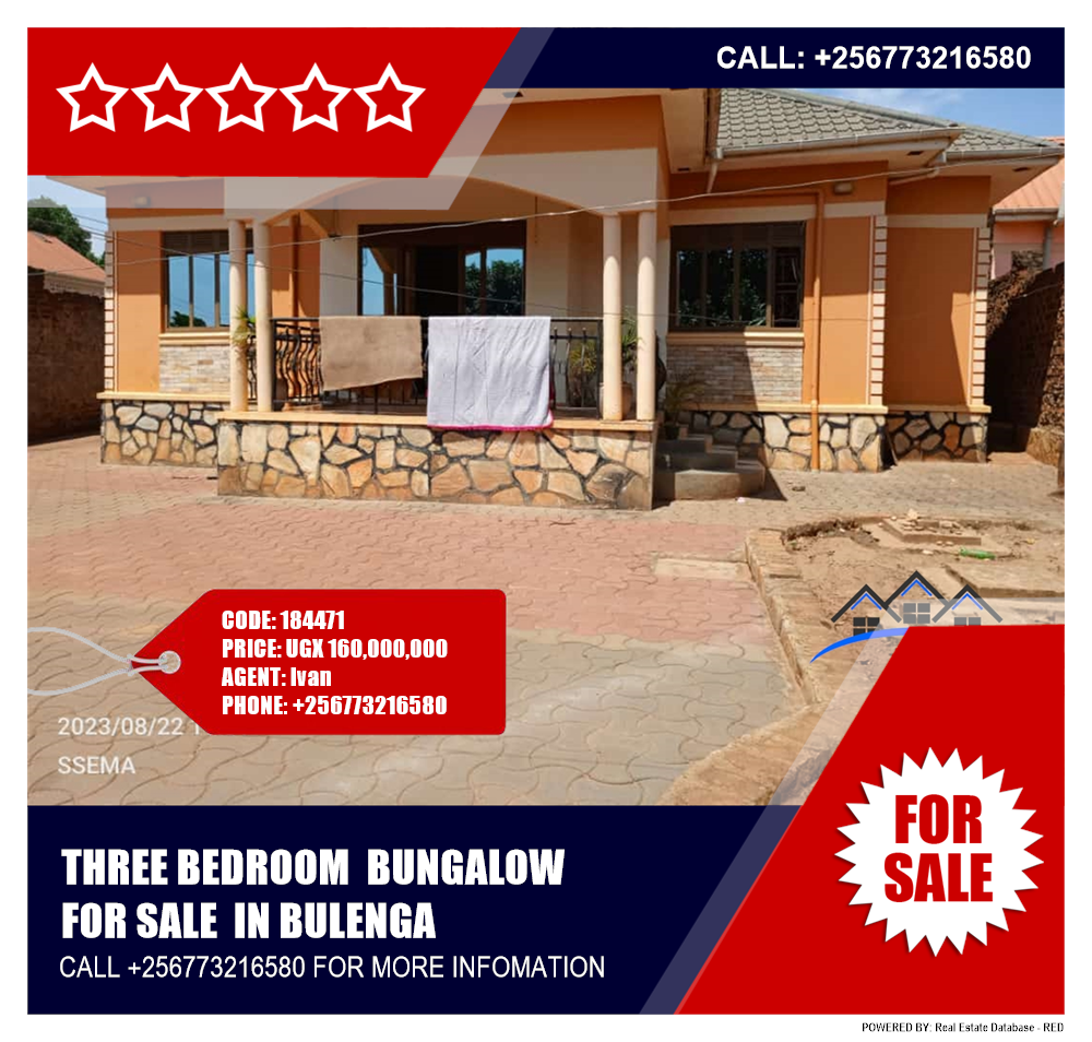 3 bedroom Bungalow  for sale in Bulenga Wakiso Uganda, code: 184471