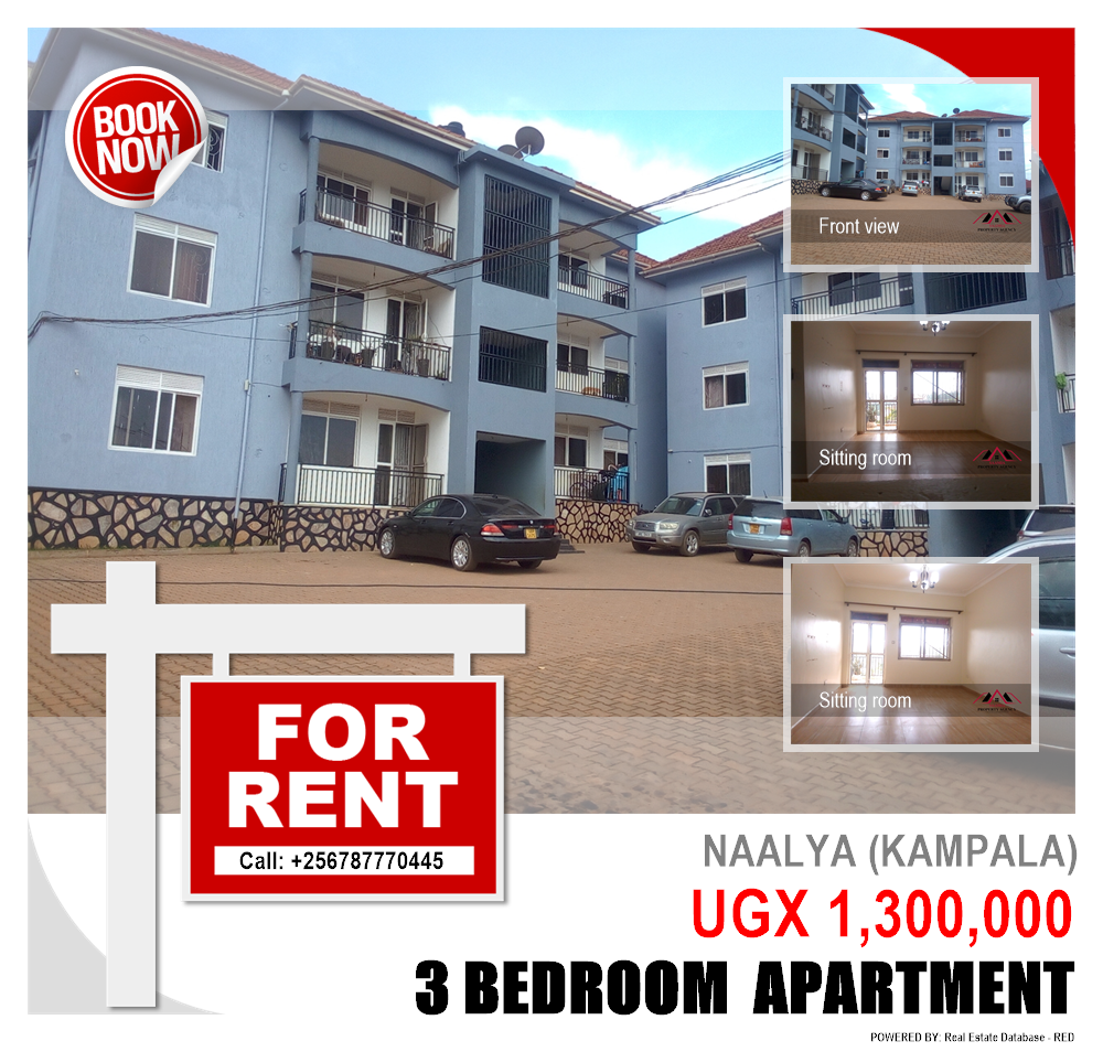 3 bedroom Apartment  for rent in Naalya Kampala Uganda, code: 184494