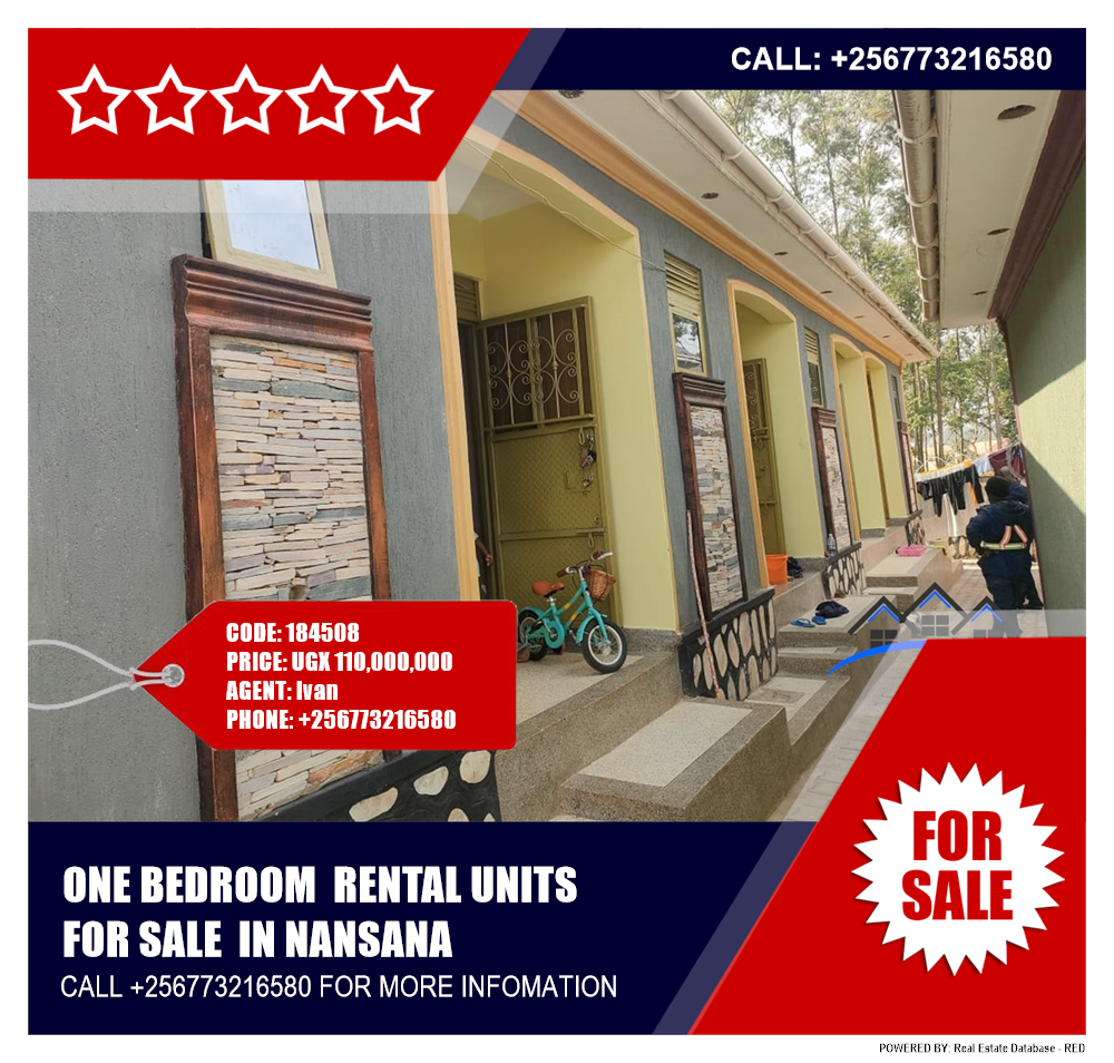 1 bedroom Rental units  for sale in Nansana Wakiso Uganda, code: 184508