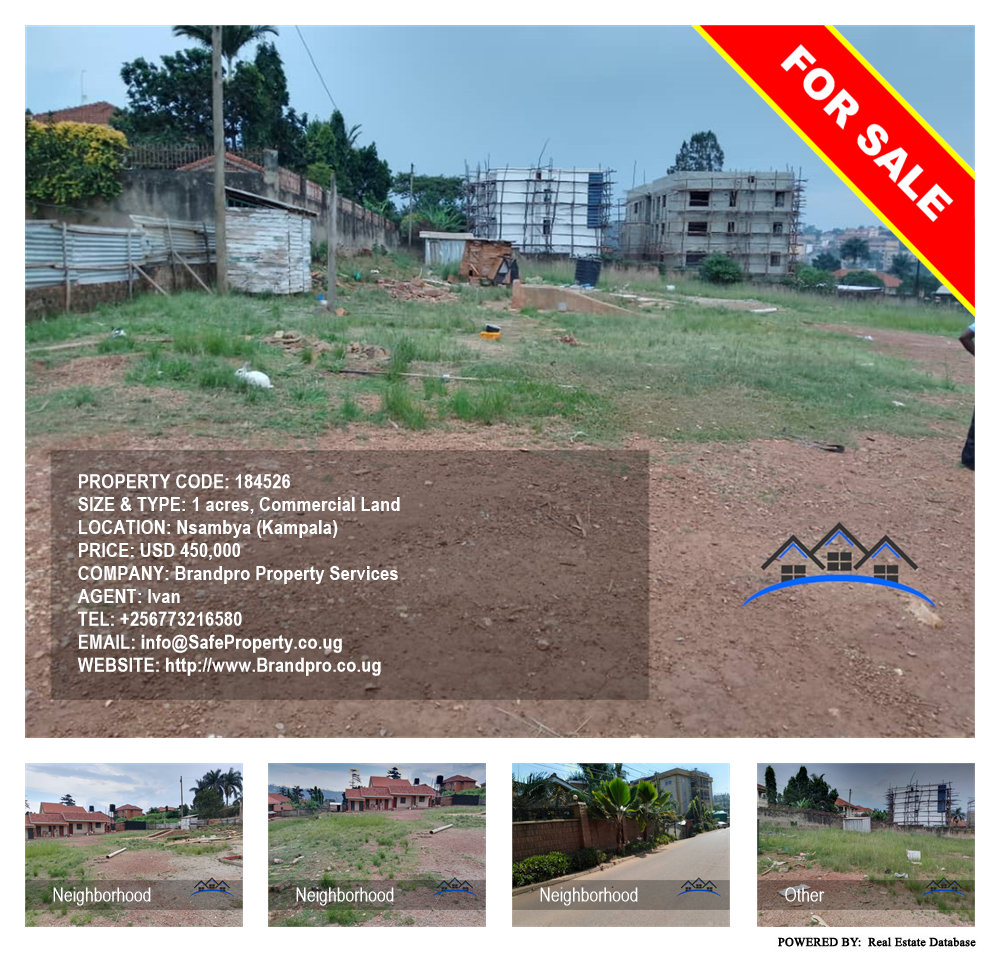 Commercial Land  for sale in Nsambya Kampala Uganda, code: 184526