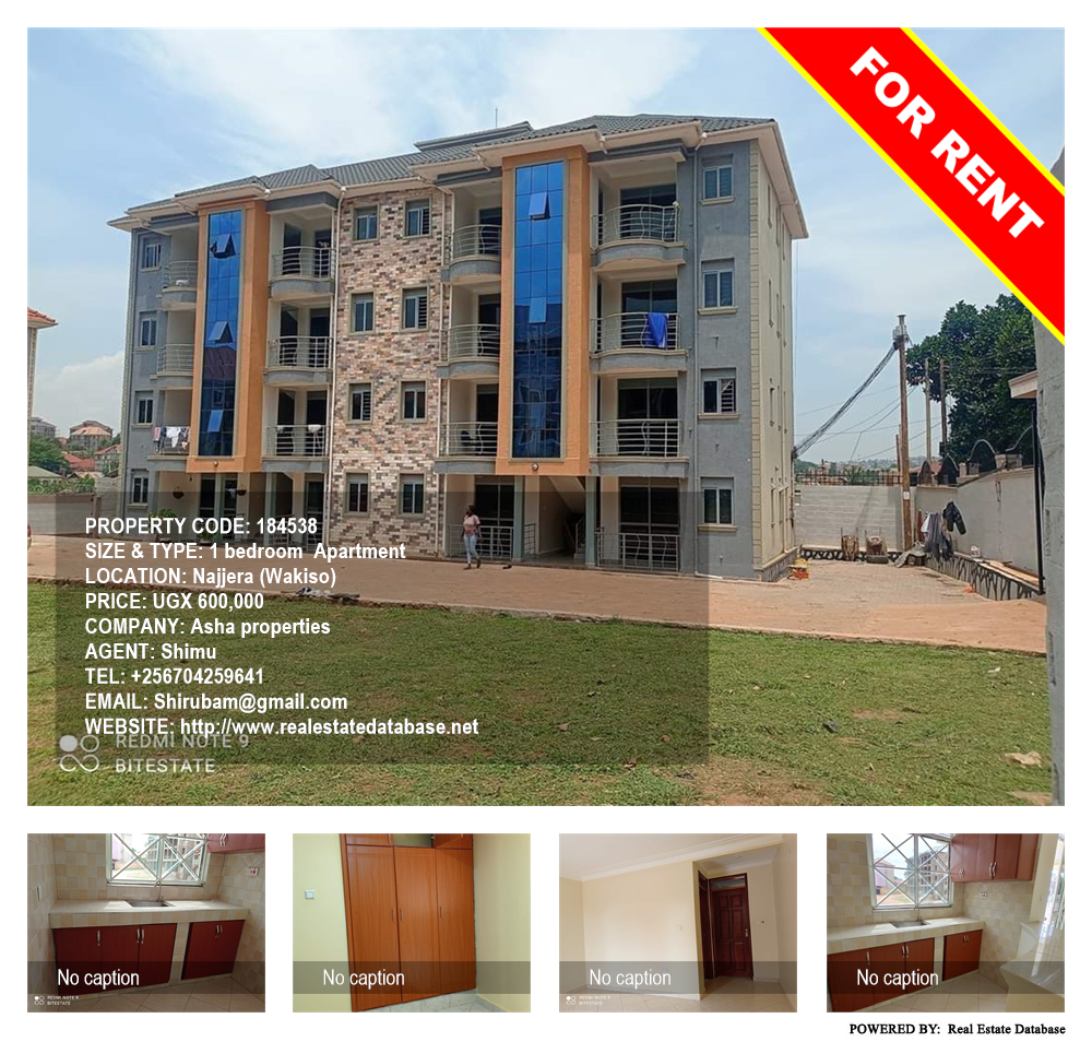 1 bedroom Apartment  for rent in Najjera Wakiso Uganda, code: 184538