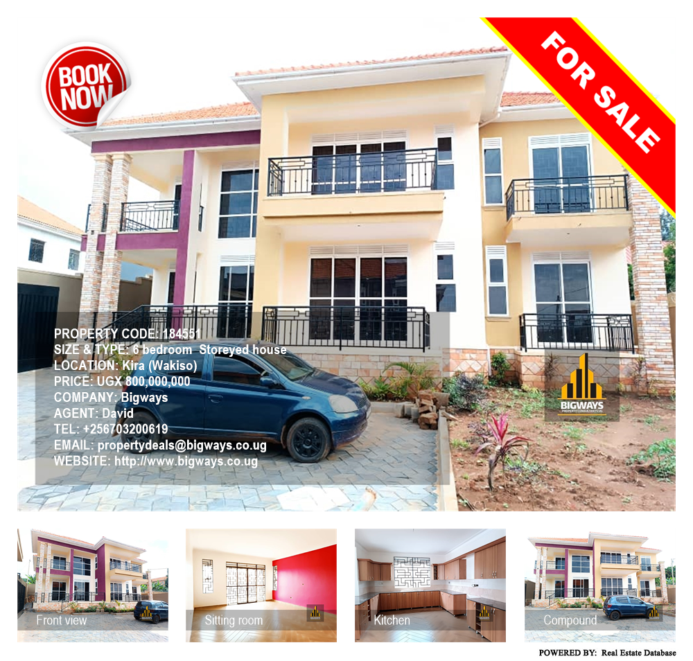 6 bedroom Storeyed house  for sale in Kira Wakiso Uganda, code: 184551