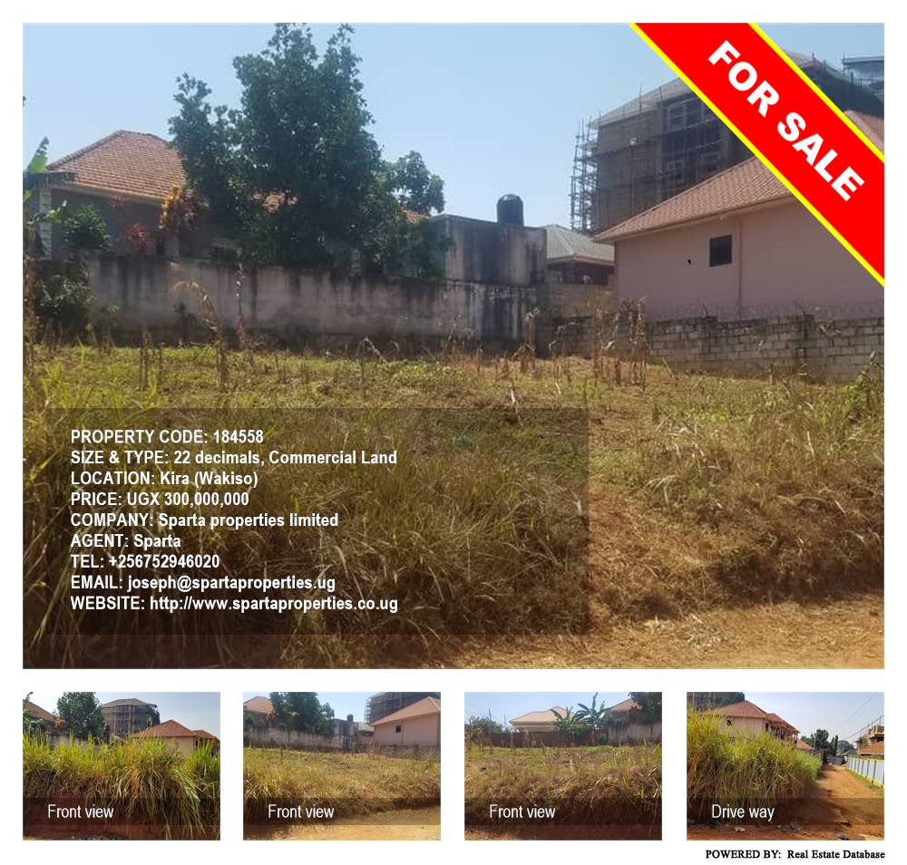 Commercial Land  for sale in Kira Wakiso Uganda, code: 184558