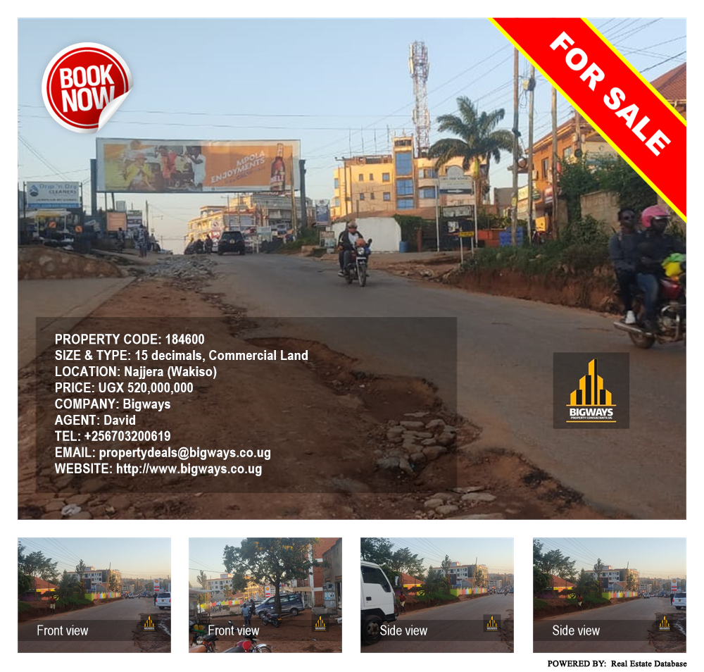 Commercial Land  for sale in Najjera Wakiso Uganda, code: 184600