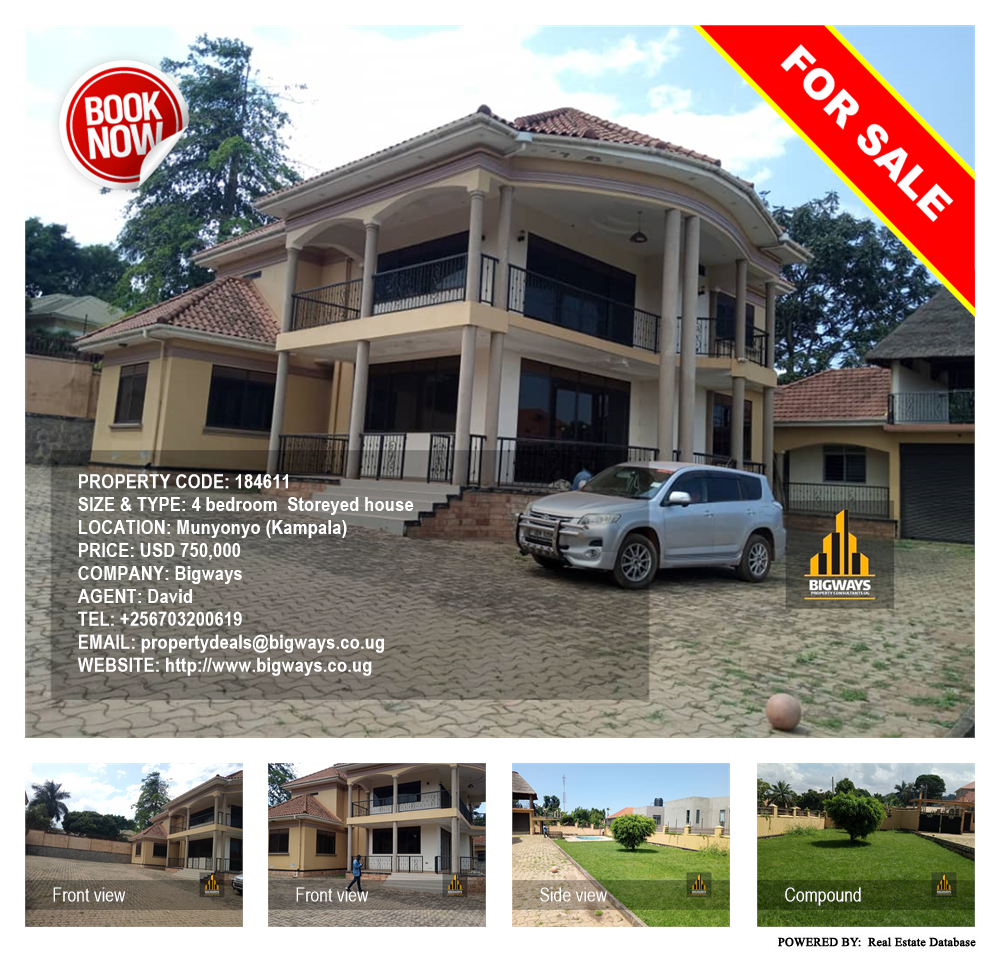 4 bedroom Storeyed house  for sale in Munyonyo Kampala Uganda, code: 184611