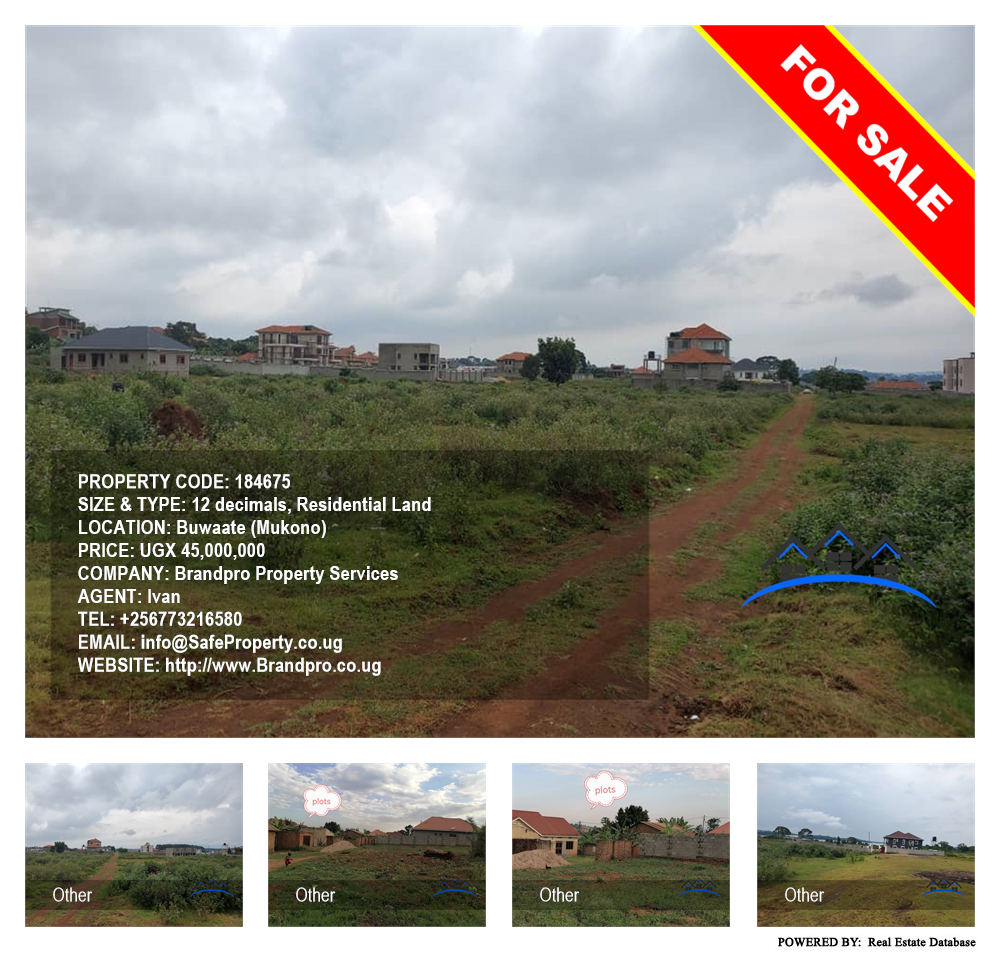 Residential Land  for sale in Buwaate Mukono Uganda, code: 184675