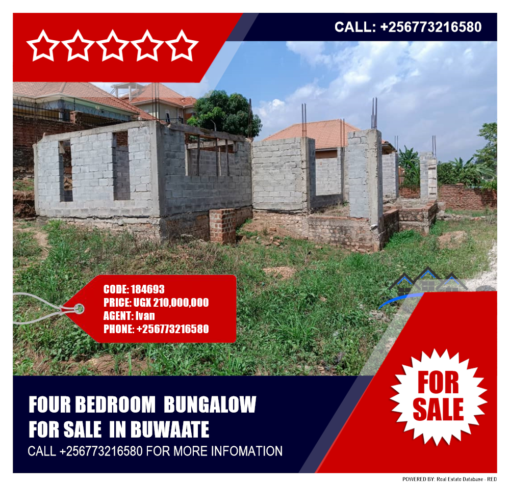 4 bedroom Bungalow  for sale in Buwaate Wakiso Uganda, code: 184693