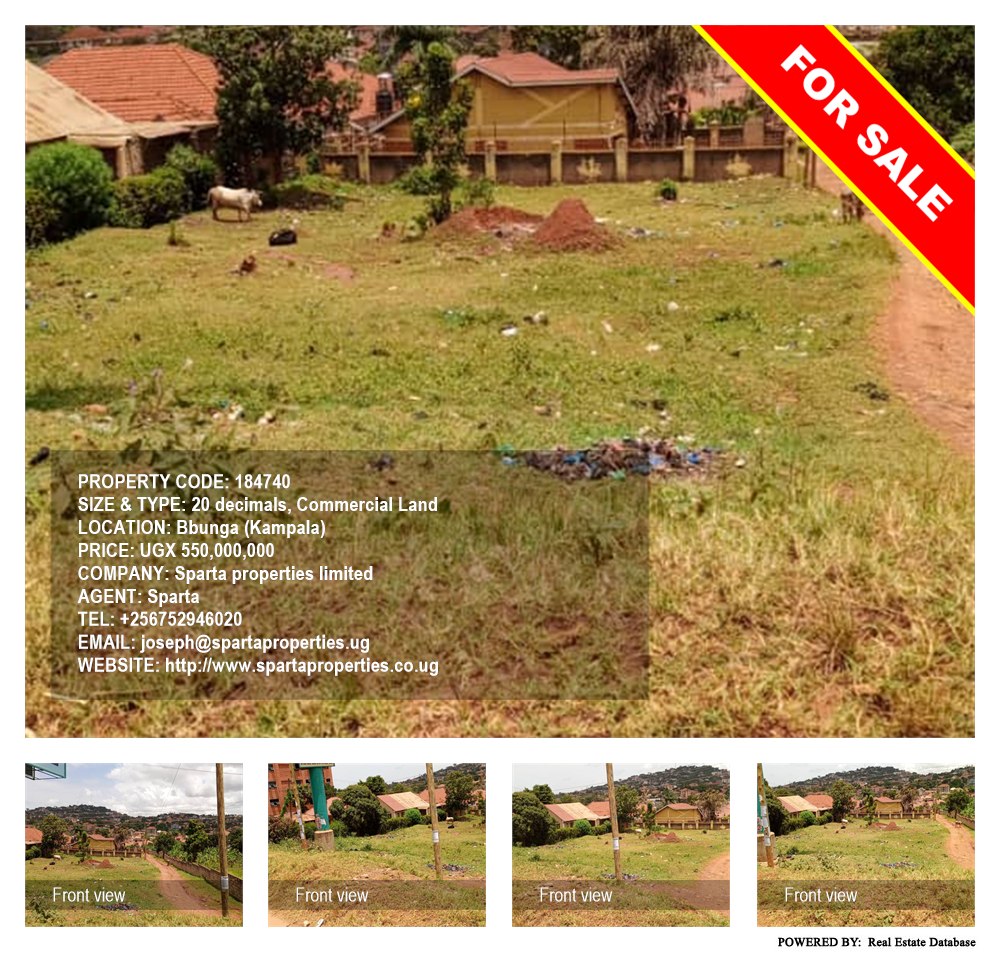Commercial Land  for sale in Bbunga Kampala Uganda, code: 184740
