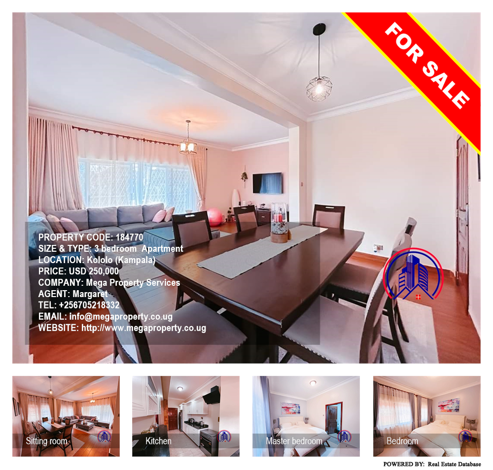 3 bedroom Apartment  for sale in Kololo Kampala Uganda, code: 184770