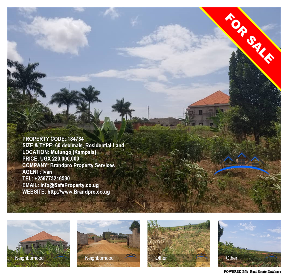 Residential Land  for sale in Mutungo Kampala Uganda, code: 184784