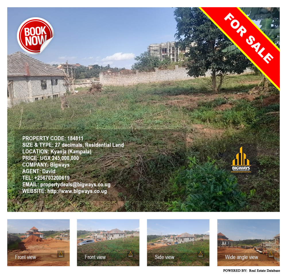 Residential Land  for sale in Kyanja Kampala Uganda, code: 184811