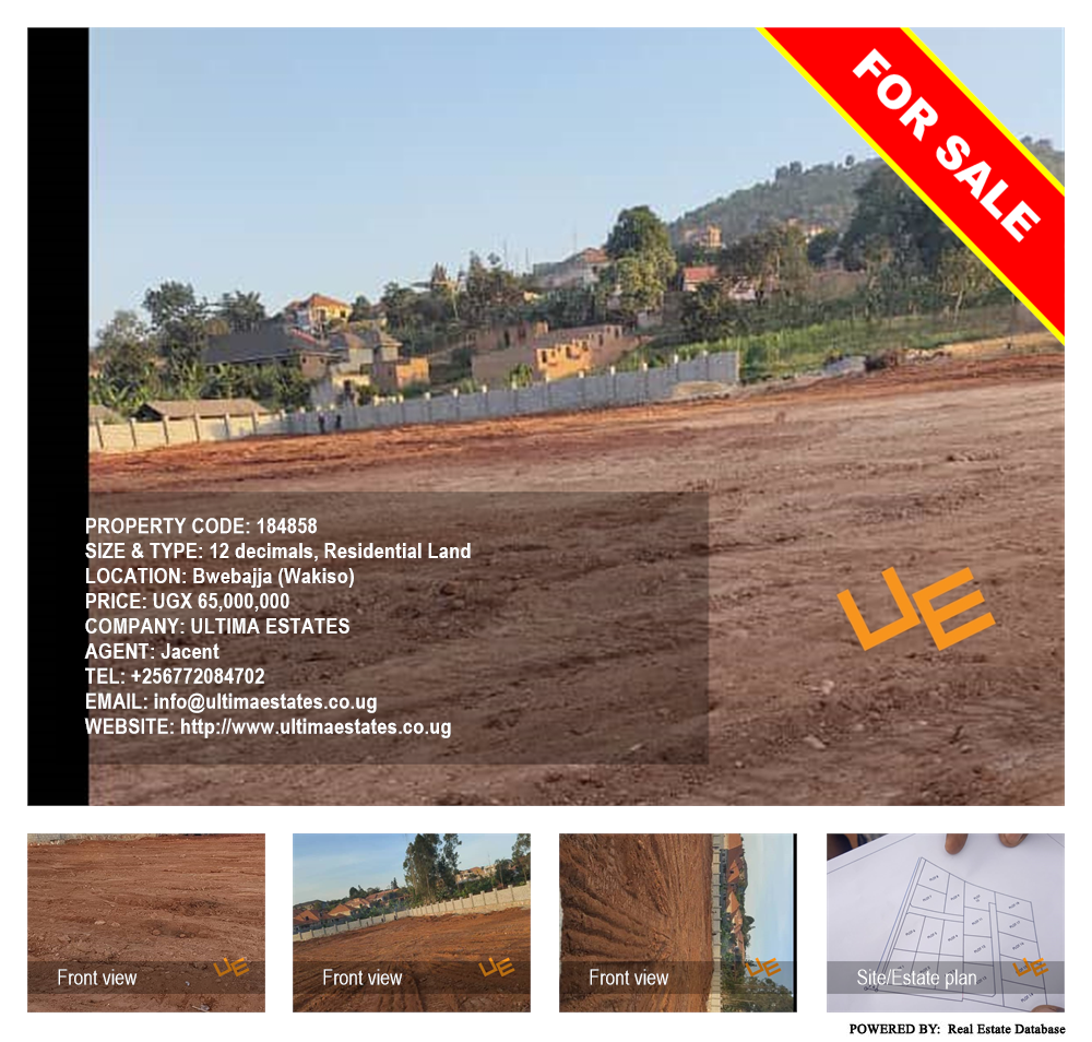 Residential Land  for sale in Bwebajja Wakiso Uganda, code: 184858
