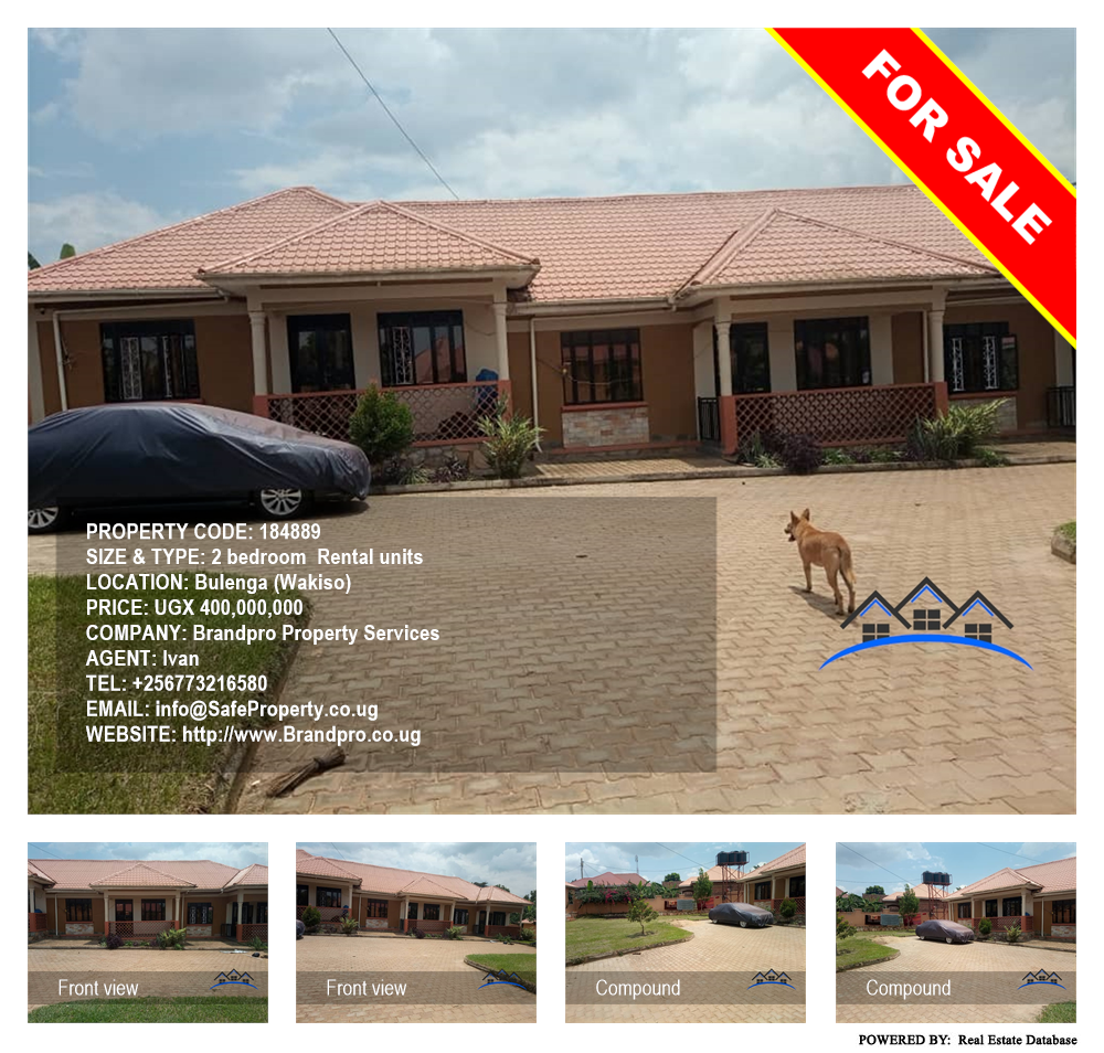 2 bedroom Rental units  for sale in Bulenga Wakiso Uganda, code: 184889