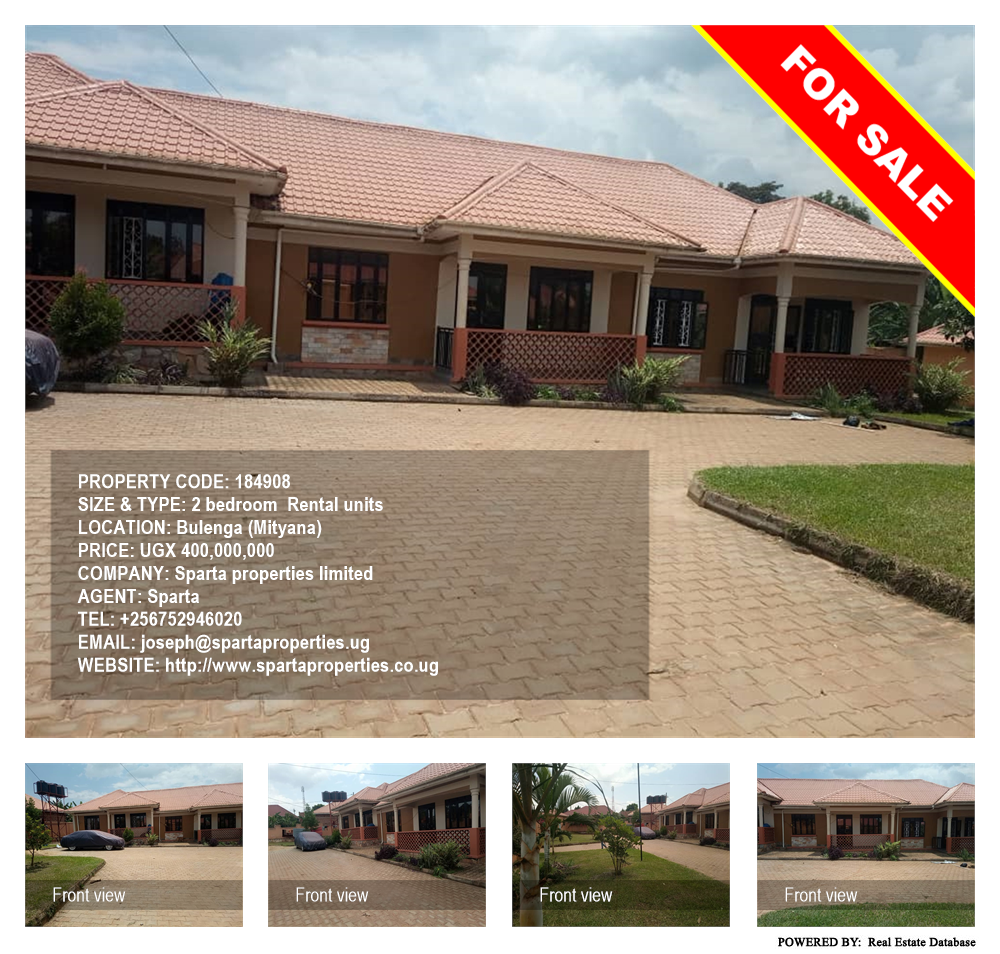2 bedroom Rental units  for sale in Bulenga Mityana Uganda, code: 184908