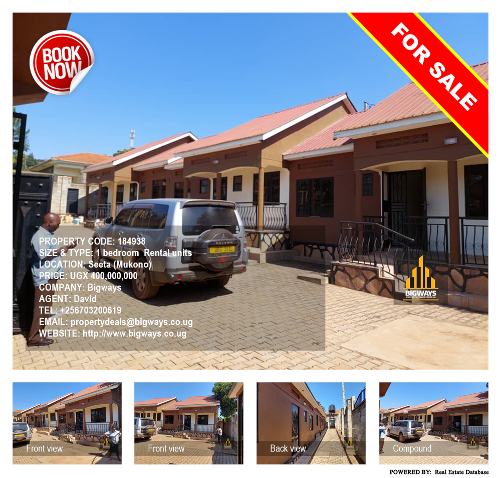 1 bedroom Rental units  for sale in Seeta Mukono Uganda, code: 184938