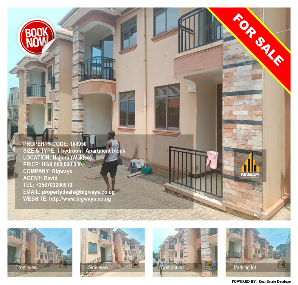 1 bedroom Apartment block  for sale in Najjera Wakiso Uganda, code: 184950