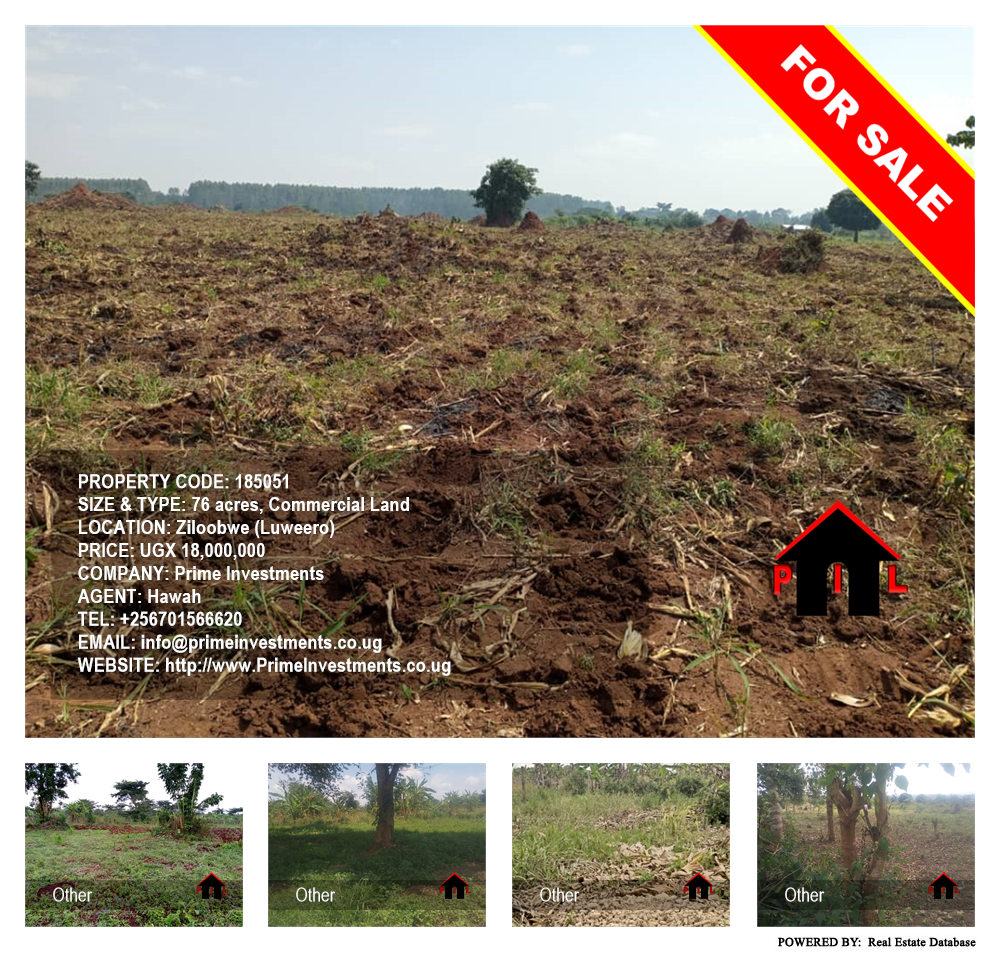 Commercial Land  for sale in Ziloobwe Luweero Uganda, code: 185051