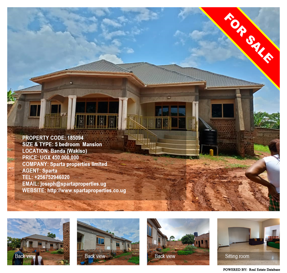 5 bedroom Mansion  for sale in Banda Wakiso Uganda, code: 185094