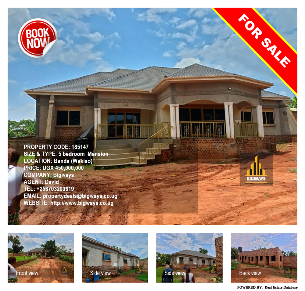 5 bedroom Mansion  for sale in Banda Wakiso Uganda, code: 185147