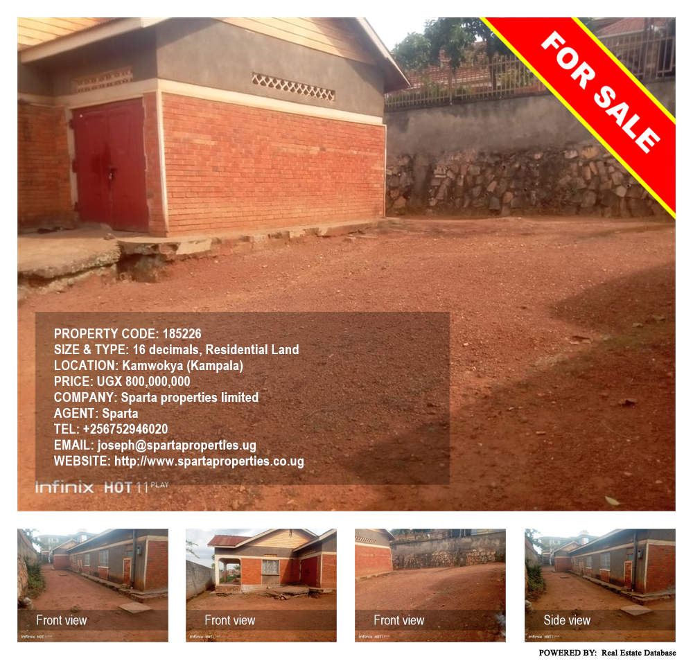 Residential Land  for sale in Kamwokya Kampala Uganda, code: 185226