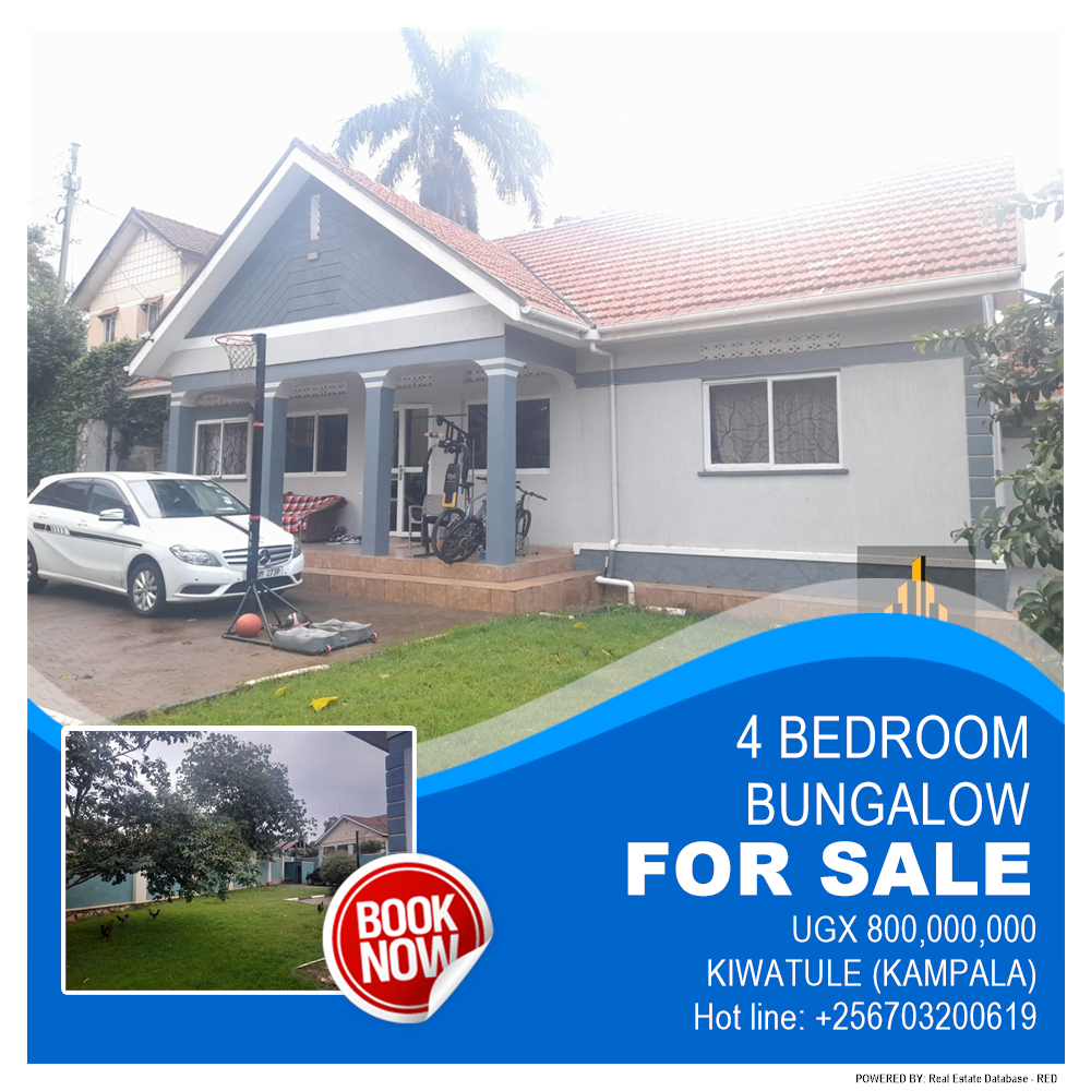 4 bedroom Bungalow  for sale in Kiwaatule Kampala Uganda, code: 185243