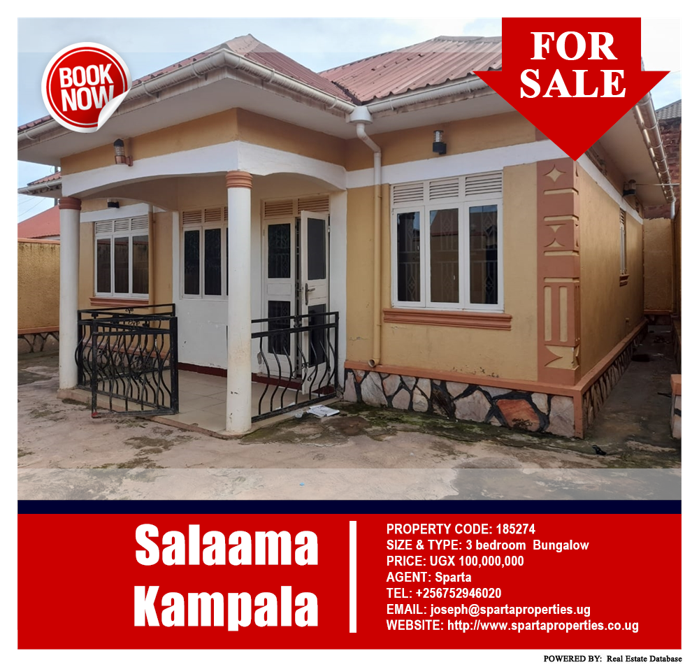 3 bedroom Bungalow  for sale in Salaama Kampala Uganda, code: 185274
