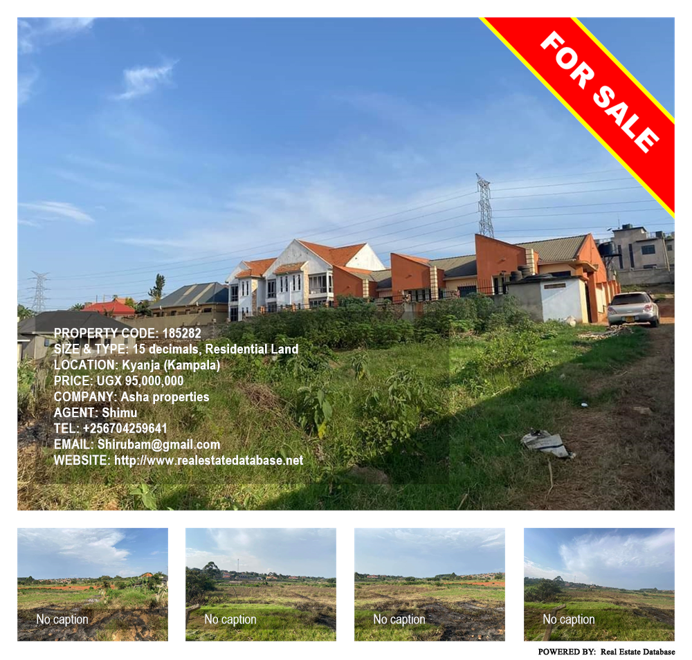 Residential Land  for sale in Kyanja Kampala Uganda, code: 185282