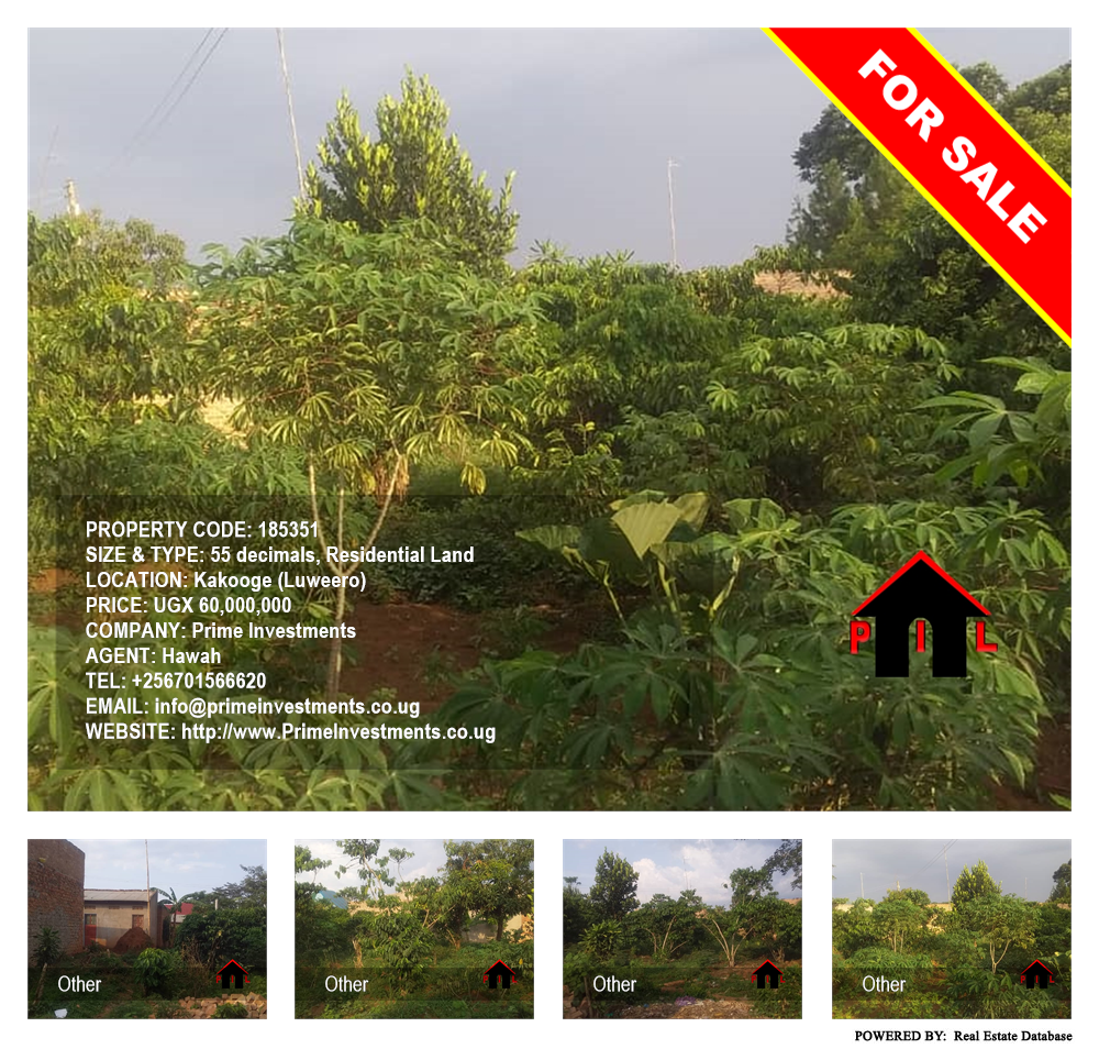 Residential Land  for sale in Kakooge Luweero Uganda, code: 185351