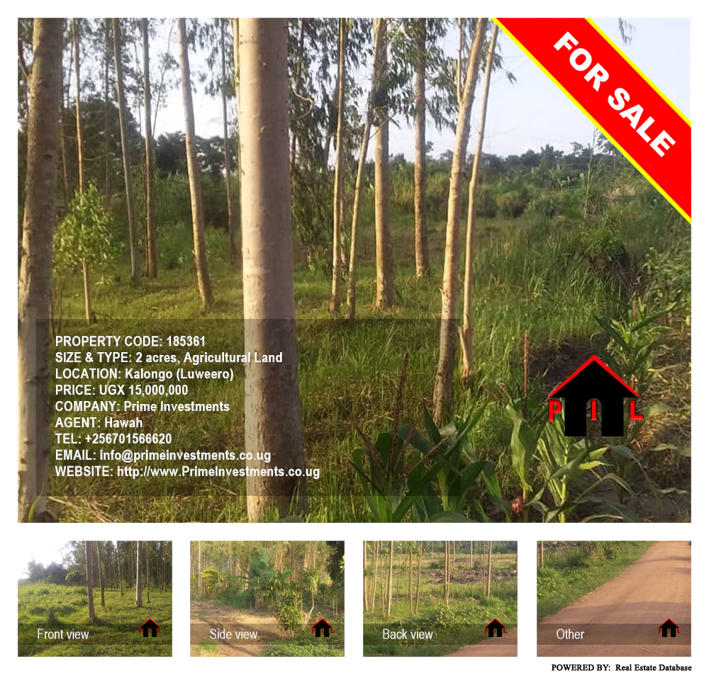 Agricultural Land  for sale in Kalongo Luweero Uganda, code: 185361