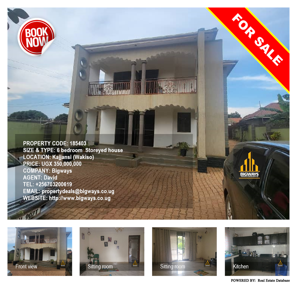6 bedroom Storeyed house  for sale in Kajjansi Wakiso Uganda, code: 185403