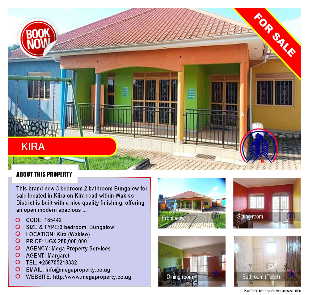 3 bedroom Bungalow  for sale in Kira Wakiso Uganda, code: 185442