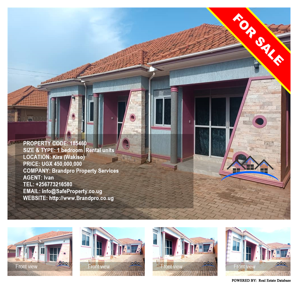 1 bedroom Rental units  for sale in Kira Wakiso Uganda, code: 185460