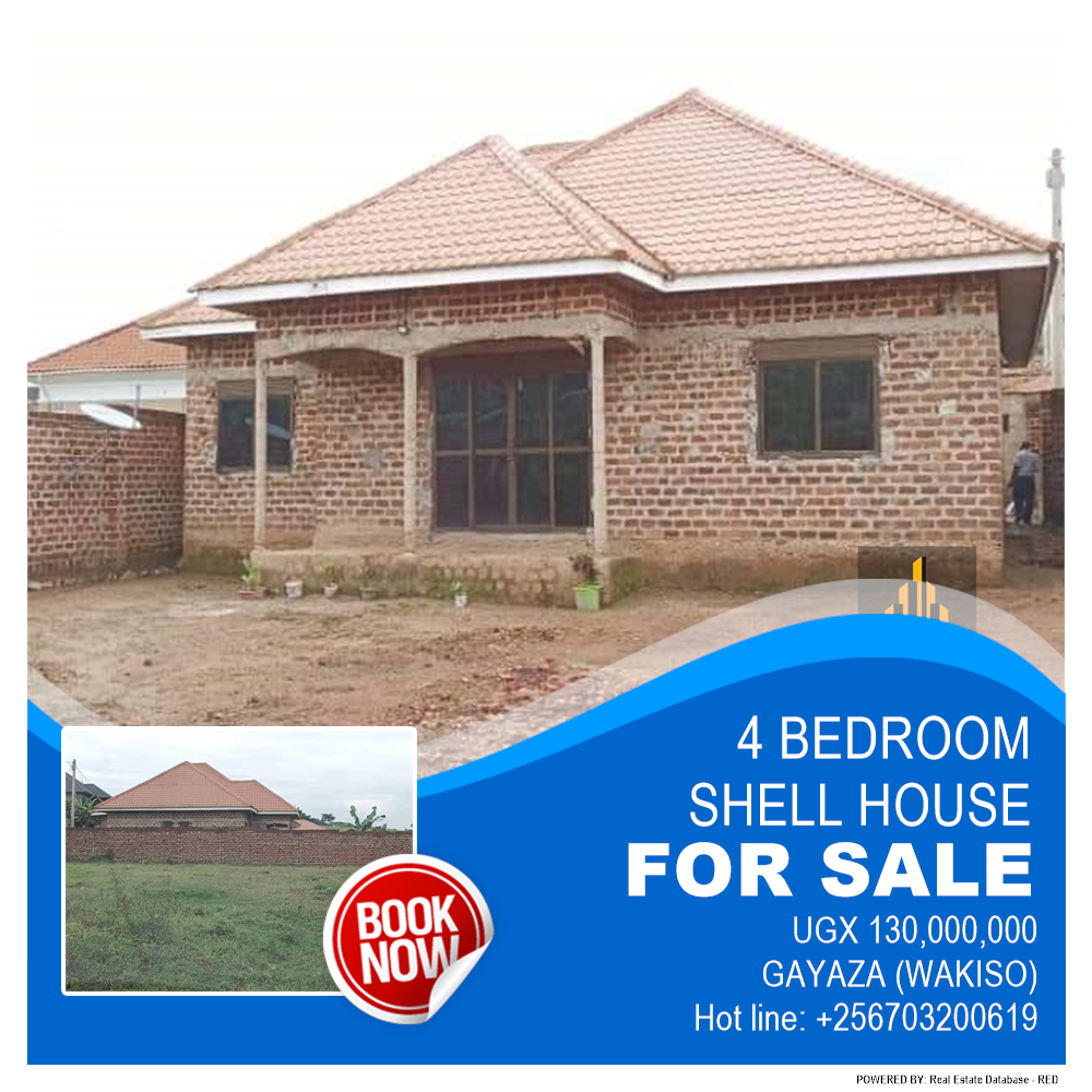 4 bedroom Shell House  for sale in Gayaza Wakiso Uganda, code: 185481