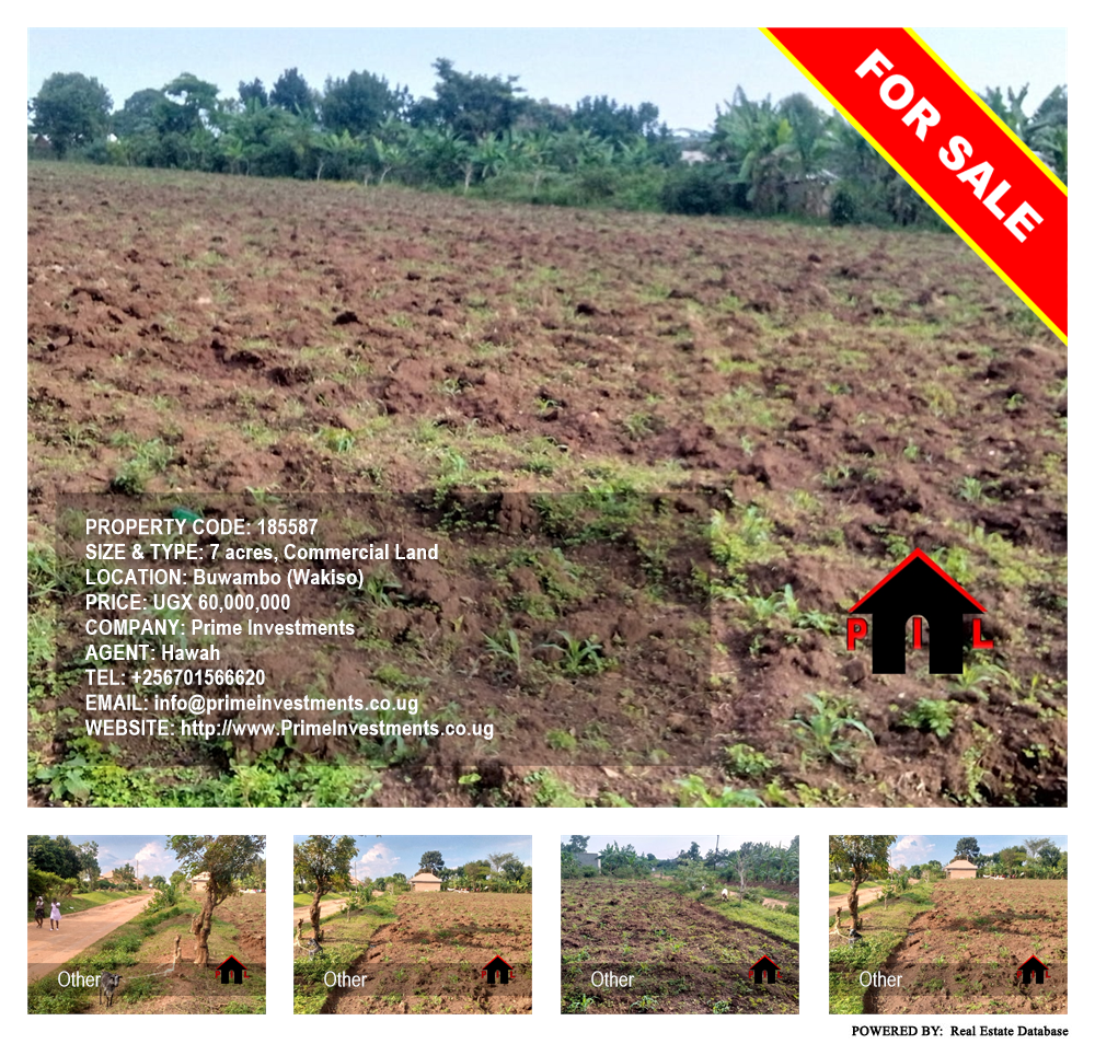 Commercial Land  for sale in Buwambo Wakiso Uganda, code: 185587