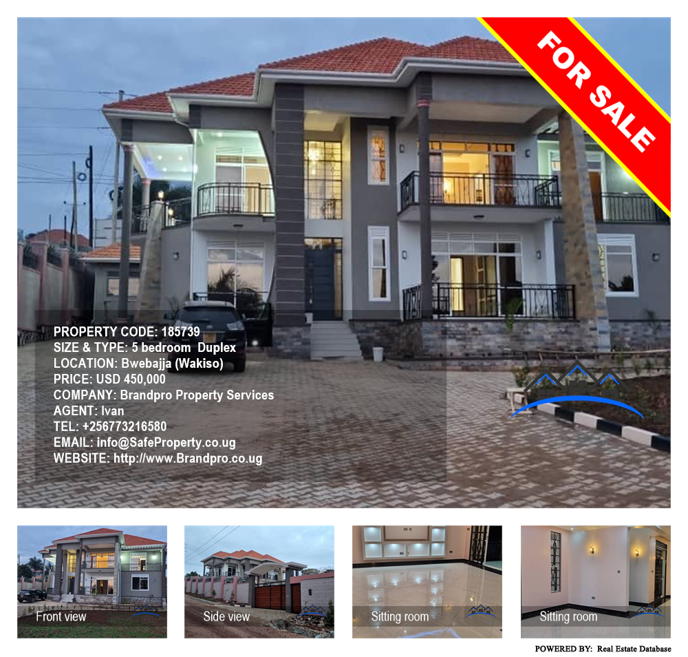 5 bedroom Duplex  for sale in Bwebajja Wakiso Uganda, code: 185739