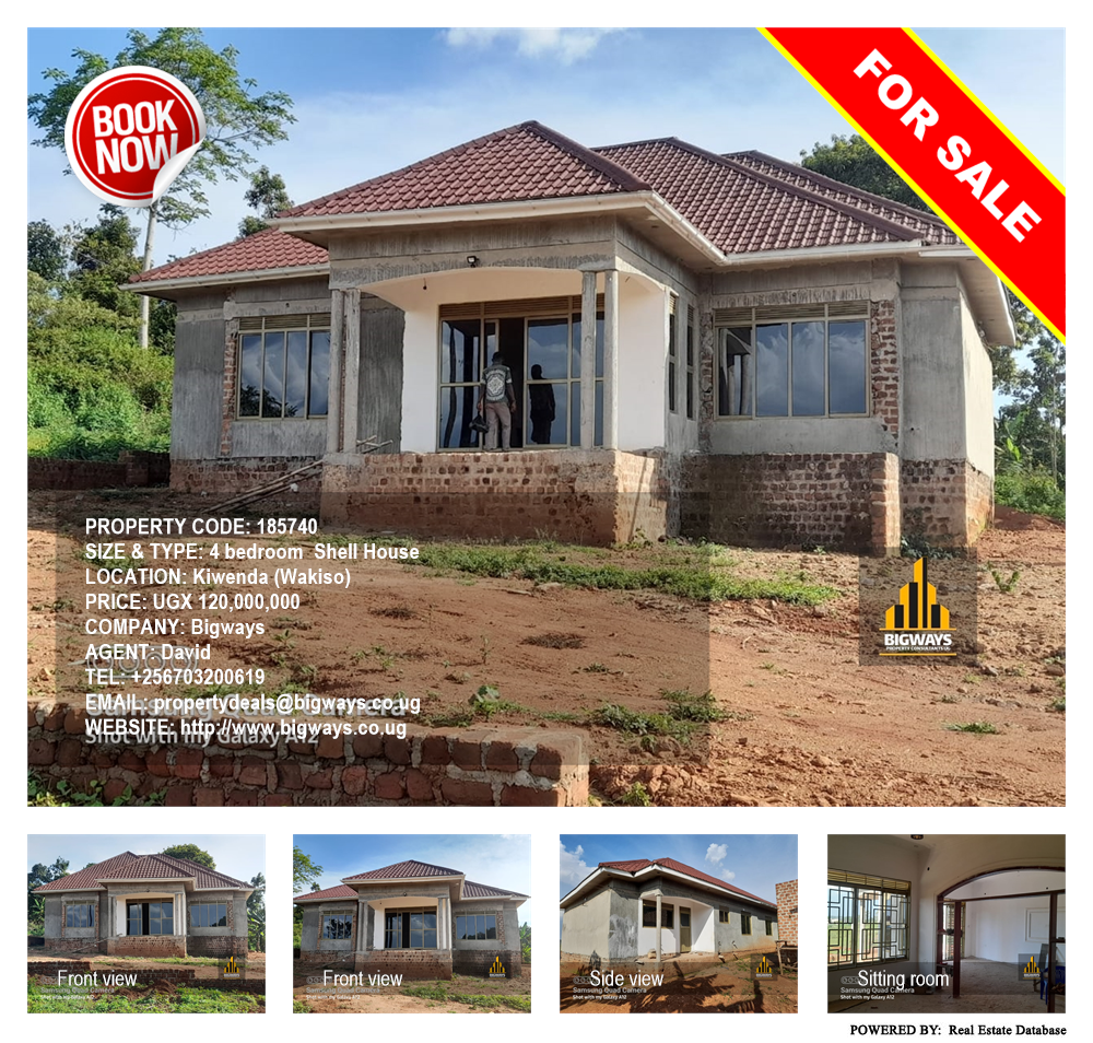 4 bedroom Shell House  for sale in Kiwenda Wakiso Uganda, code: 185740