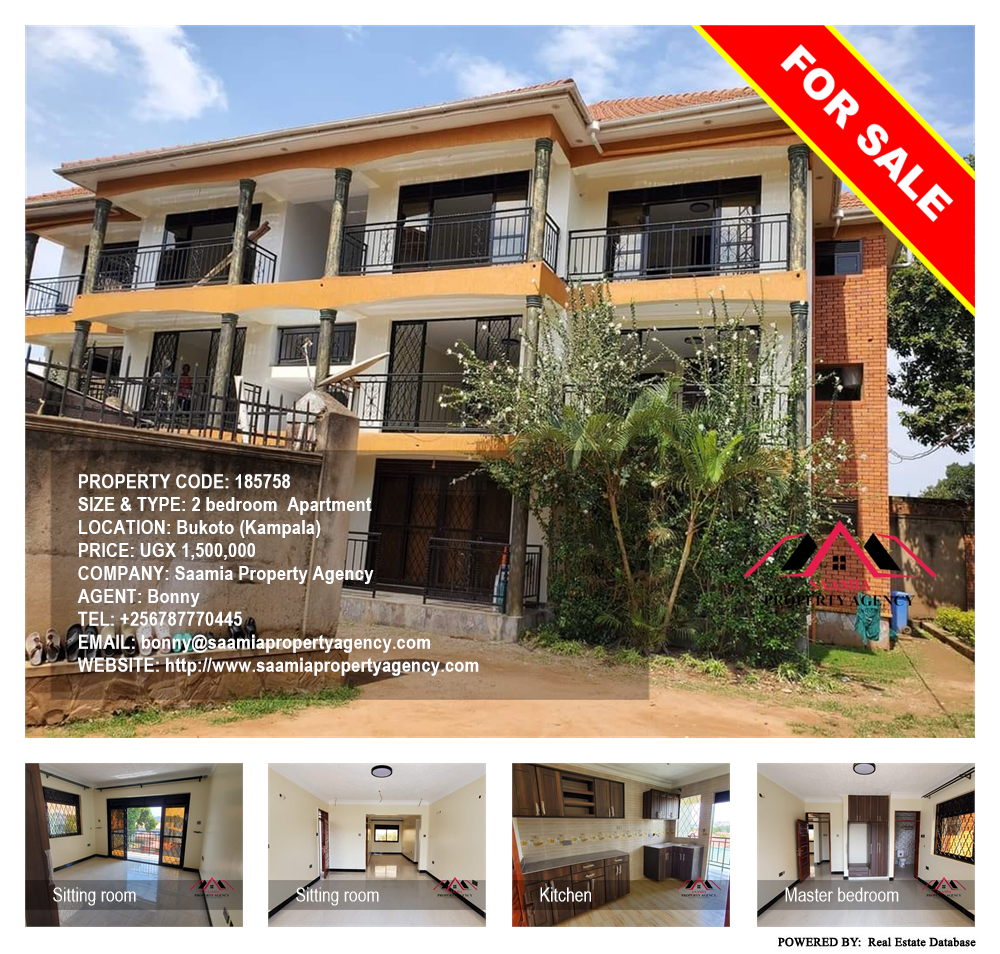 2 bedroom Apartment  for sale in Bukoto Kampala Uganda, code: 185758